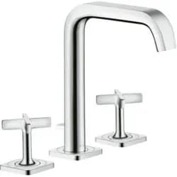 hansgrohe Waschtischarmatur Axor Citterio E 170 3-Loch mit Zugstangen-Ablaufgarnitur