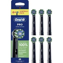 ORAL-B Aufsteckbürsten Pro CrossAction Schwarz 6er