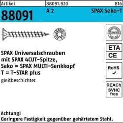 Schraube R 88091 SEKO T-STAR 5x 50/44-T20 A 2 200 Stück SPAX