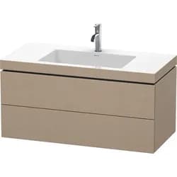 Duravit Möbelset c-shaped Set wandhängend wandhängend „L-Cube“ 100 × 50 × 48 cm Leinen