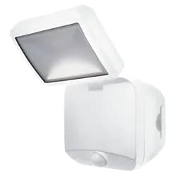 OSRAM Außenwandleuchte Battery LED Spotlight Single Weiß IP54 mit Sensor