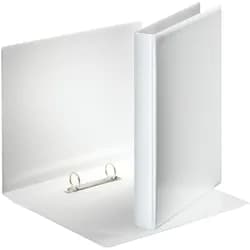 ESSELTE Präsentationsordner Präsentationsringbuch A4 2 Ringe 25mm weiß weiß