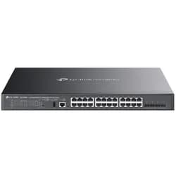 TP-Link 24-PORT 1G L3 POE++ SWITCH (28 Ports), Netzwerk Switch, Schwarz