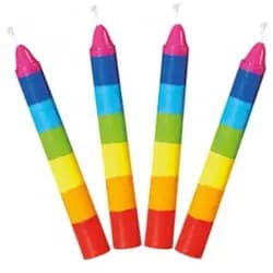 GOKI Geburtstagskerzen-Set Regenbogen (10St)