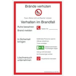 SafetyMarking Hinweisschild, Brandschutzordnung (PVC) 200 x 300 mm