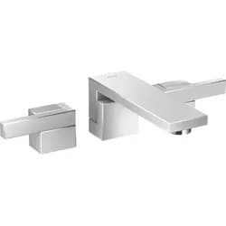 hansgrohe Fertigmontageset Axor Edge 3-L-UP-WT-Arm., Diamantschliff, chrom
