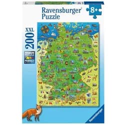 Ravensburger Puzzle Puzzle Farbkarte von Deutschland XXL 200 Teile, Puzzleteile