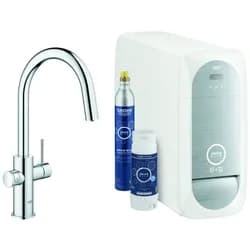 Grohe Küchenarmatur Blue Home C-Auslauf (ausziehbarer Auslauf)