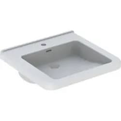 Geberit Waschtisch Renova Comfort 55x52,5cm, BF, m Hahnl., m ÜL, we.