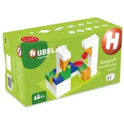 Hubelino Kugelbahn Erweiterungsset Katapult, 41dlg. Spielbausteine, (Packung)