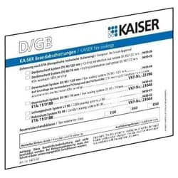 KAISER Wandschild-BS 9473-91