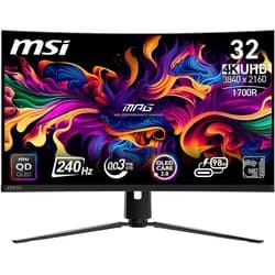 MSI MPG 321CURX QD-OLED LCD-Monitor schwarz