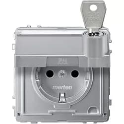 Merten SCHUKO-Steckdose alu MEG2316-7260