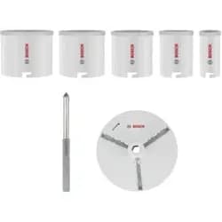 Bosch Brick and Soft Tile Lochsägen-Set mit Aufsteckhalter 33; 53; 67; 73; 83 x 60 mm - 2608594539
