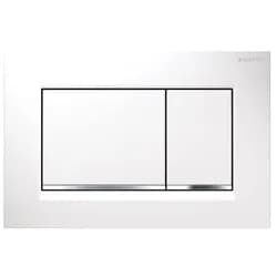 Geberit Betätigungsplatte Sigma 30 Weiß/Chrom