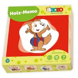 Trötsch Verlag Spiel Bobo Siebenschläfer - Holzmemo (5er-VE)