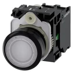 Illuminated pushbutton white