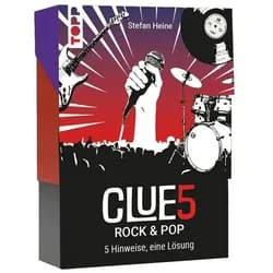 frechverlag Spiel CLUE5 #Rock & Pop. 5 Hinweise, nur eine Lösung. Das Trend-Quiz für...