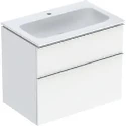 Geberit Möbel-Waschtischset iCon 75x63x48cm, w/KT, we. hochgl., Gr. vc