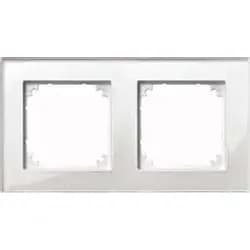 Merten Rahmen Glas 2f.bril/ws 489219