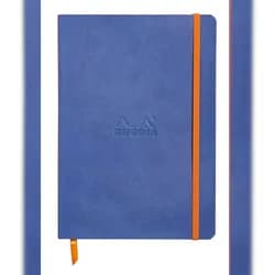Quo Vadis Notizbuch Rhodiarama flexibles Notizbuch A5 80 Blatt Dot-Lineatur, saphirblau...