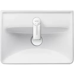 Duravit Handwaschbecken D-Neo 45x33,5cm, o. ÜL, m HLB, m HL, weiß