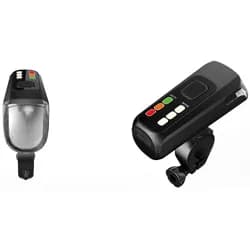 FISCHER Fahrrad Fahrradbeleuchtung Akku-USB-LED Bel.-Set Bodenbel. 60 Lux schwarz