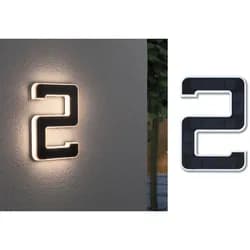 PLM 79843 - Outdoor Solar Hausnummer 2 3000K IP44