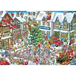 Ravensburger Puzzle Weihnachtspuzzle 1000 Teile - Wimmelbild Weihnachten von Ray Nicholson, 1000 Puzzleteile