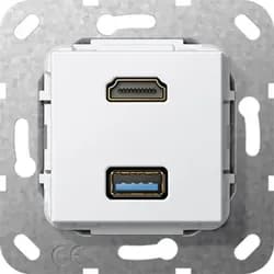 Gira UP Tragring HDMI und USB A 567803