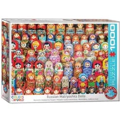 EUROGRAPHICS Puzzle Russische Matrjoschka Puppen, 1000 Puzzleteile bunt