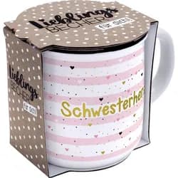 Sheepworld Tasse Becher "Schwesterherz"