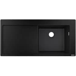 Hansgrohe Einbauspüle 450 mit Abtropffläche 43314170 - Schwarz