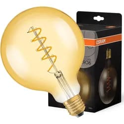 Osram LED Globelampe Ø125mm 5W (25W) E27 820 360° NODIM gold - vintage 1906