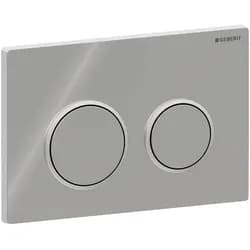 Geberit Abdeckpl.Omega20 für 2-Mengen-Spülung — mattchrom / glanzchrom