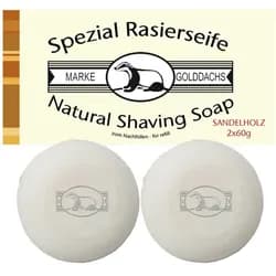 Rasierseife Sandelholz 2er Pack Golddachs