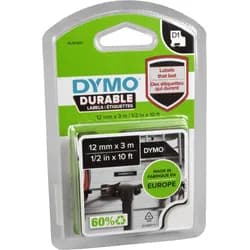 Dymo Schriftbandkassette D1 1978365 12mmx3m ws auf sw