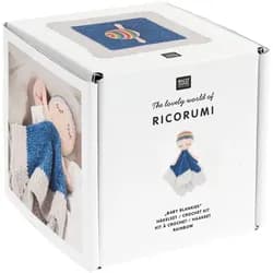 Rico Design Kreativset Ricorumi Häkelset "Baby Blankies" blau