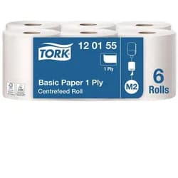 TORK Putztuchrollen 1-lagig hochweiß