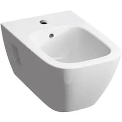Geberit Renova Plan Wandbidet teilgeschlossene Form mit Überlauf, weiß