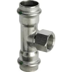 VIEGA T-Stück IG Sanpress Inox Edelstahl 42x1/2"x42mm