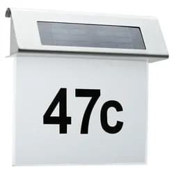 LED-Außenleuchte Solar House Number max. 0,2 Watt