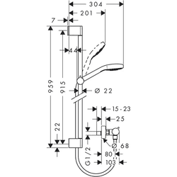 Hansgrohe Croma Select S - Weiß