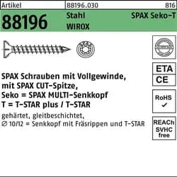 SPAX® Holzbauschrauben T40 Senkkopf WIROX 8 x 160 mm