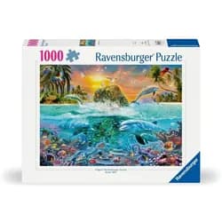 Ravensburger Puzzle Erwachsenenpuzzle 1000 Teile - Die Unterwasserinsel, Puzzleteile