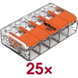 SAMLEMUFFE 5X0.2-4MM2 TRANSPARANT
