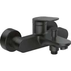 Duravit Wannen-Einhebelmischer Wave AP, Umstell. m autom. Rückstellg., sw m