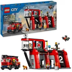 LEGO City 60414 Feuerwehrstat. mit Drehleiterfzg