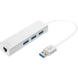 Digitus USB 3.0 3-Port Hub & Gigabit LAN-Adapter
