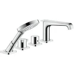 hansgrohe Fertigset Axor Citterio E 4-L-Fliesenrd.-Arm., m Thermostat, chrom
